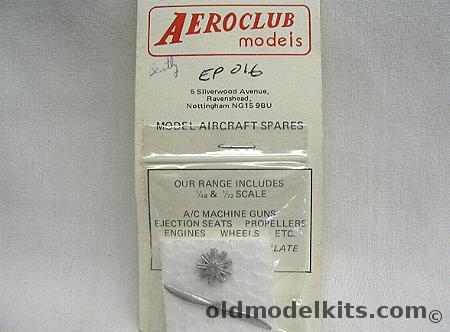 Aeroclub 1/72 Bentley 9 Cylinder Rotary  Engine and Propeller, EP016 plastic model kit